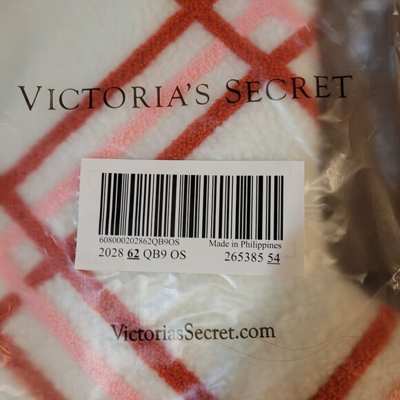 Victoria’s Secret Pink 16" Fleece Christmas Stocking Holiday 2022 Limited NEW - Picture 4 of 6